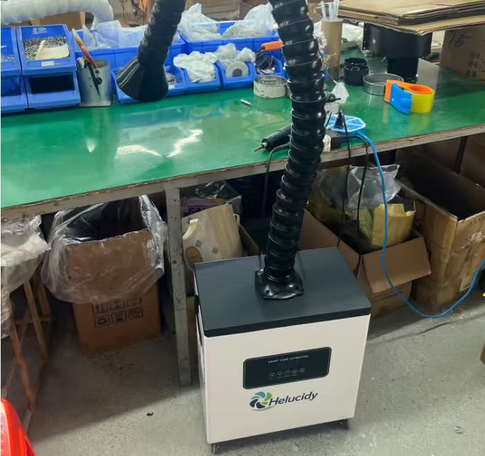 JJ-1001S Professional Fume Extractor, Display Control, 200W , Up to 247 CFM customer photo 2