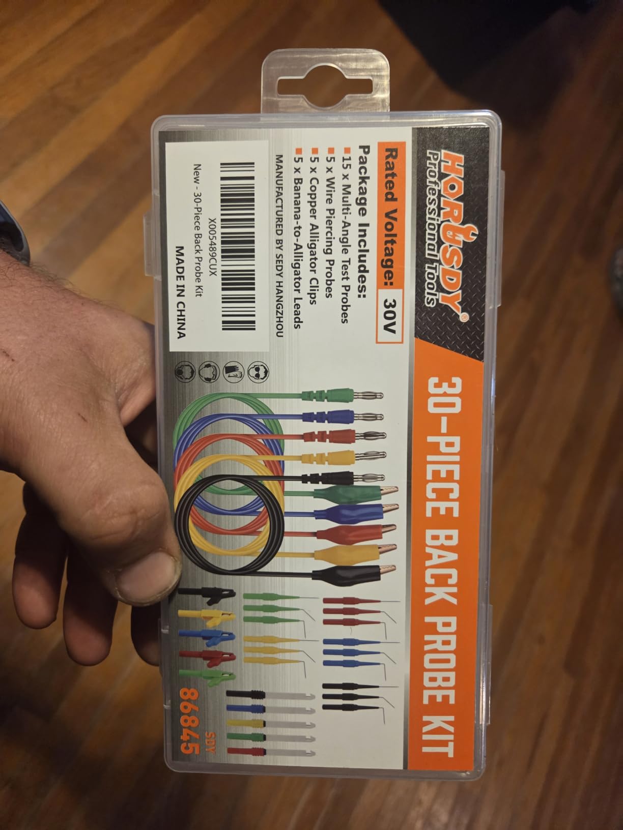 29-Piece Multimeter Test Leads Set, CAT.III 1000V / CAT.IV 600V Multimeter Probes with Alligator Clips, Piercing Probes, Needle Probe, Replaceable Probe Accessories, Soft PVC Volt Meter Lead customer photo 1