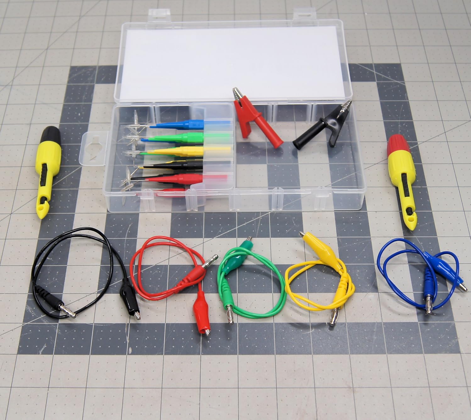 29-Piece Multimeter Test Leads Set, CAT.III 1000V / CAT.IV 600V Multimeter Probes with Alligator Clips, Piercing Probes, Needle Probe, Replaceable Probe Accessories, Soft PVC Volt Meter Lead customer photo 2