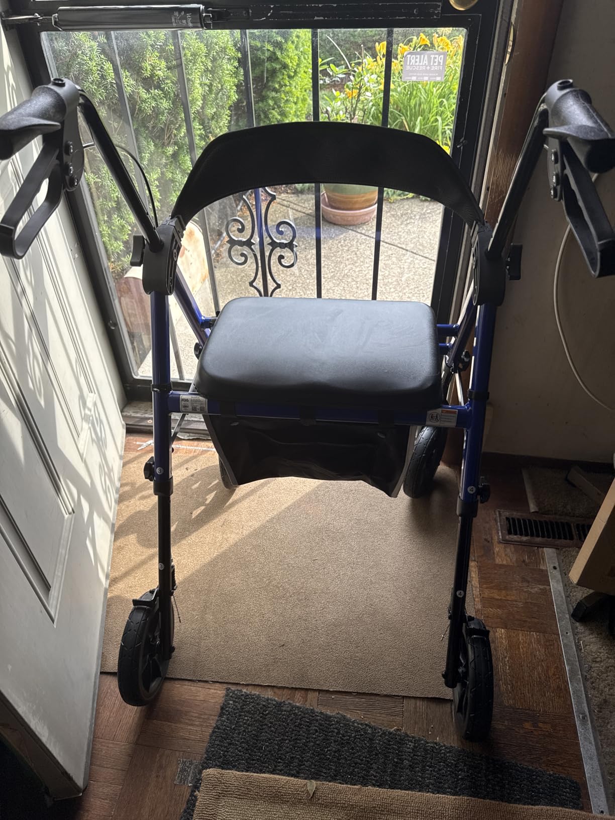 soundfuse Foldable Rollator Walkers for Seniors with Seat, 8'' PU Wheels customer photo 1