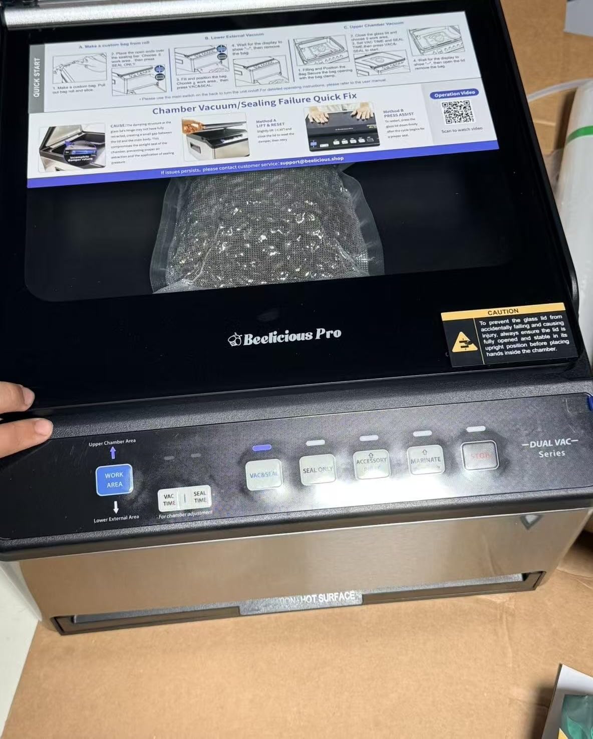 Beelicious Pro DualCore CVS101 6L Chamber Vacuum Sealer for Wet Foods customer photo 1