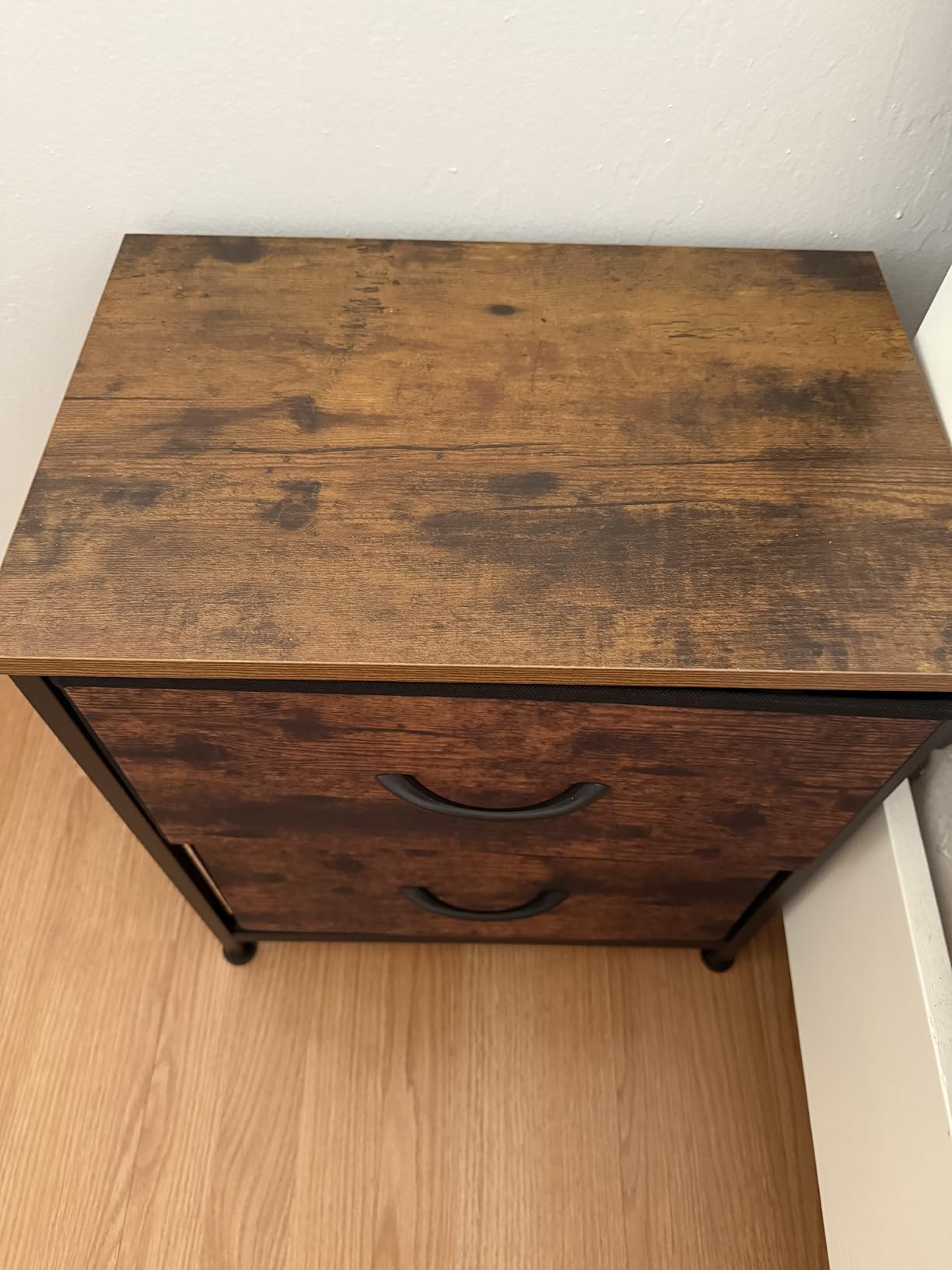 Sweetcrispy Nightstands Set of 2 with 2 Storage Drawer, Small Bedside Table customer photo 1