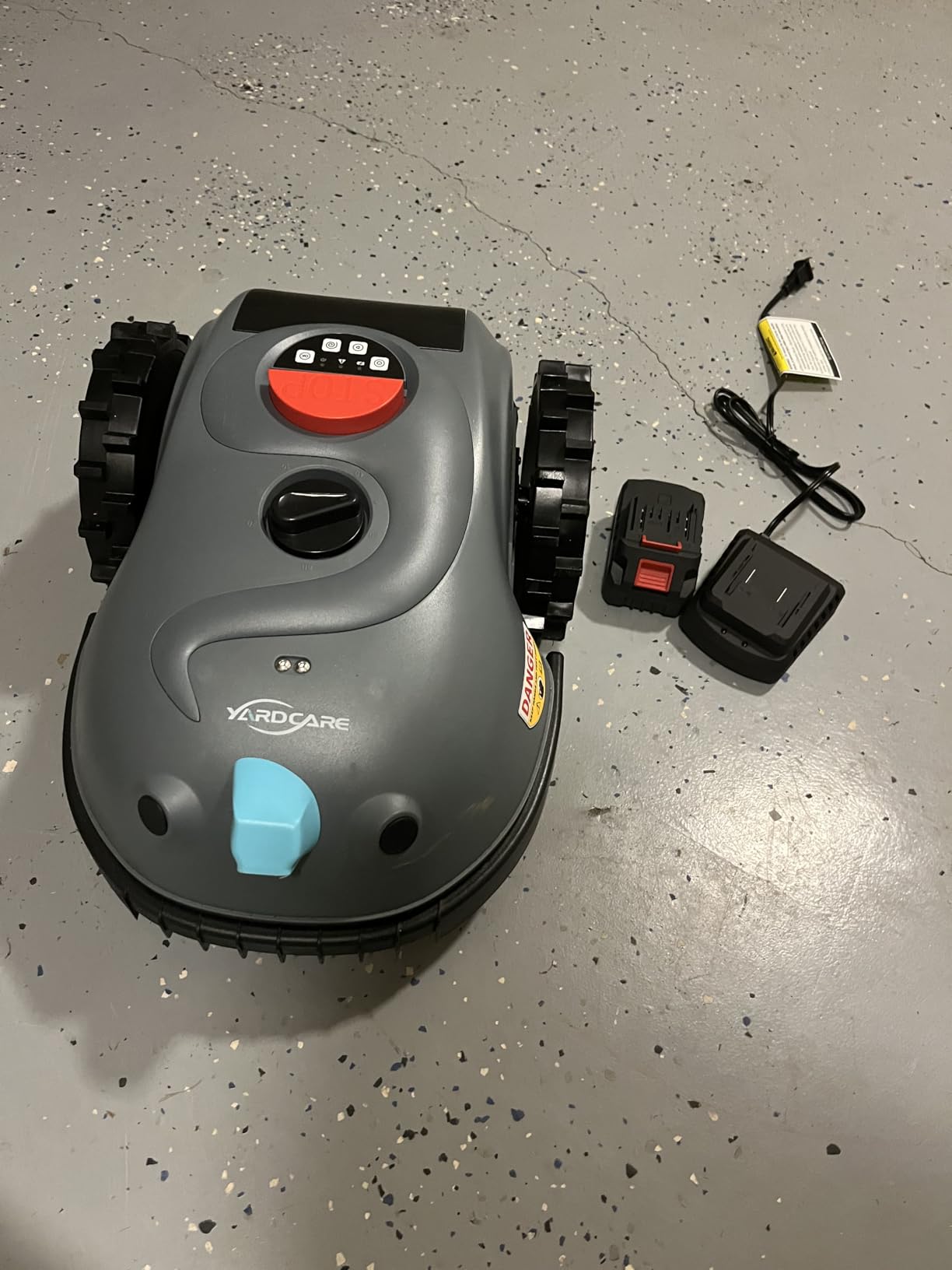 YARDCARE V100 Automatic Robot Lawn Mower HD Vision for Lawn Max 1600 sq ft customer photo 1