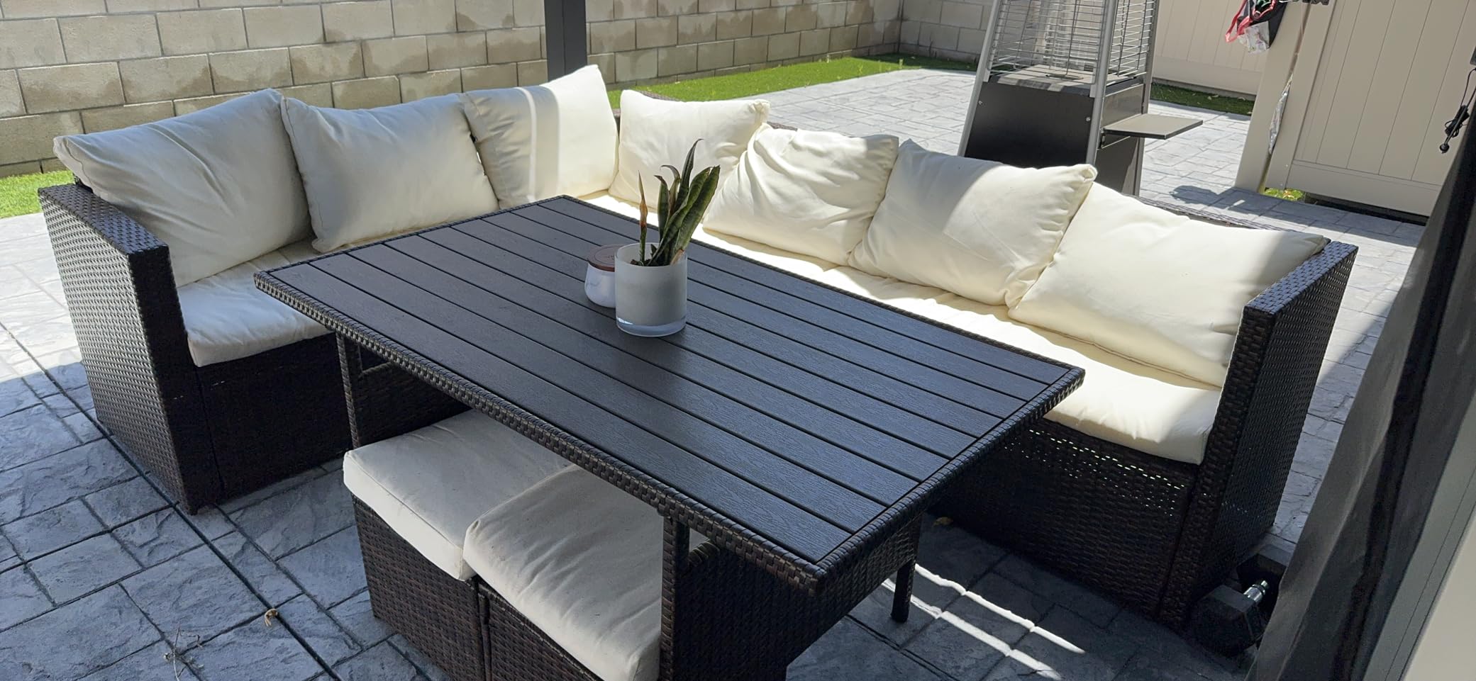 Wisteria Lane 7 Piece Patio Furniture Set, Patio Sectional for All Weather customer photo 2