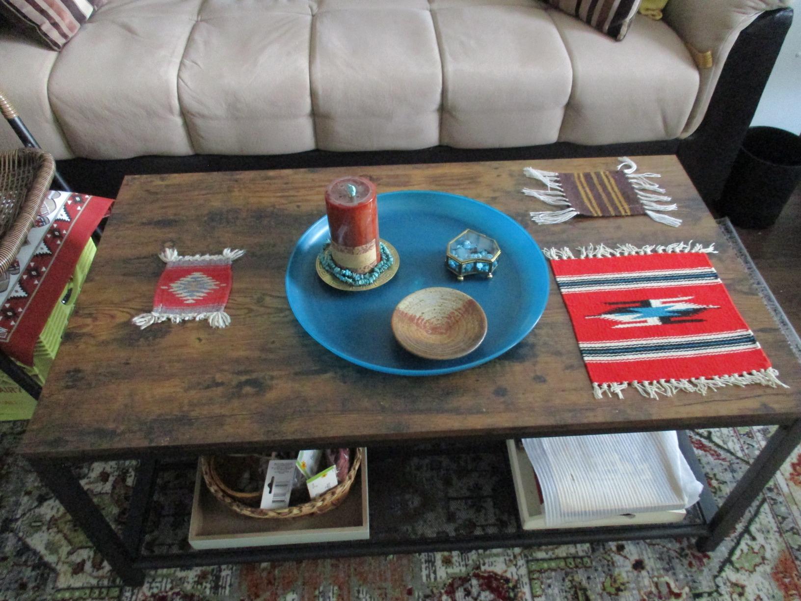 VASAGLE Farmhouse Coffee Table with Storage, Lift Top, Hidden Compartment customer photo 1