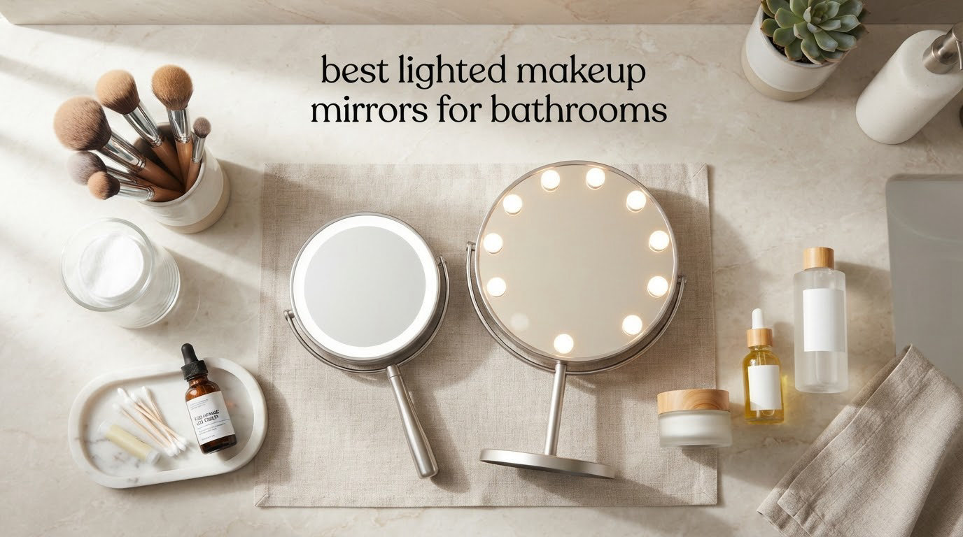 best lighted makeup mirrors for bathrooms