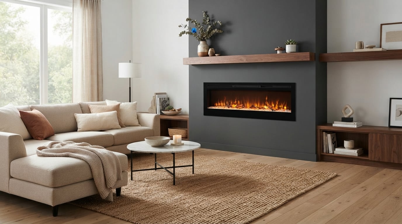 best recessed electric fireplaces
