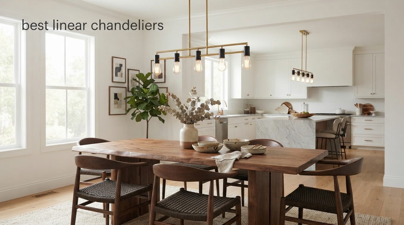 best linear chandeliers