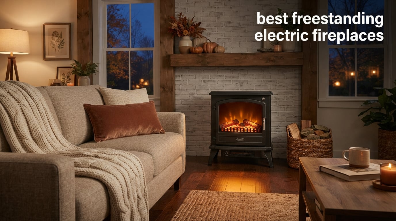 best freestanding electric fireplaces
