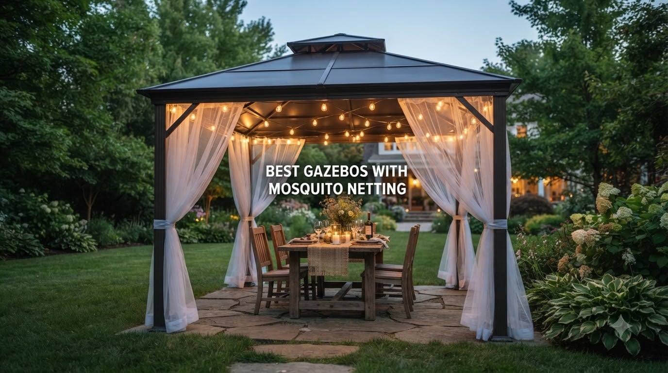 best gazebos with mosquito netting