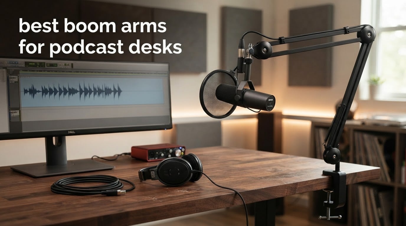 best boom arms for podcast desks