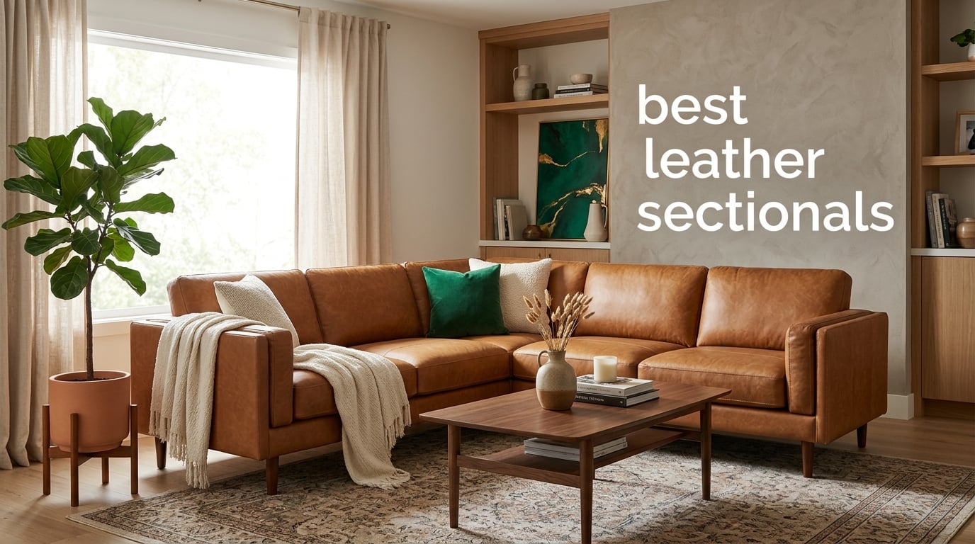 best leather sectionals