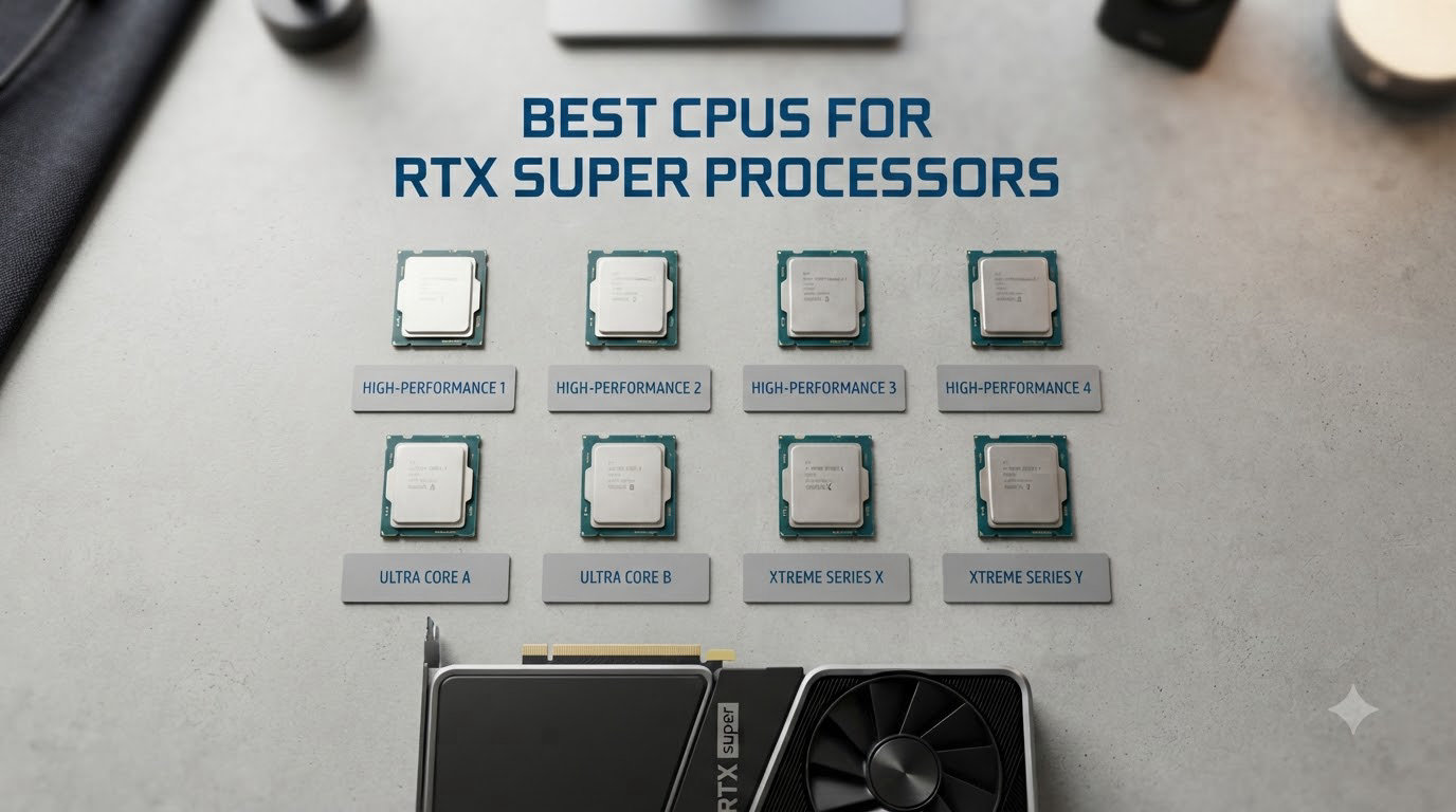 best cpus for rtx super processors