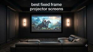 best fixed frame projector screens