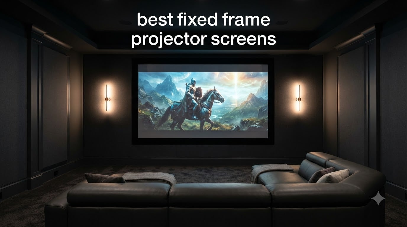 best fixed frame projector screens