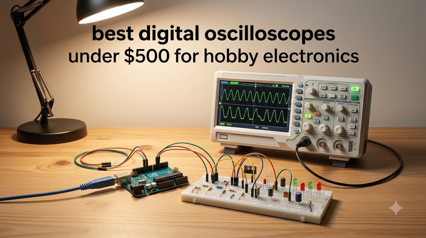 best digital oscilloscopes under $500 for hobby electronics