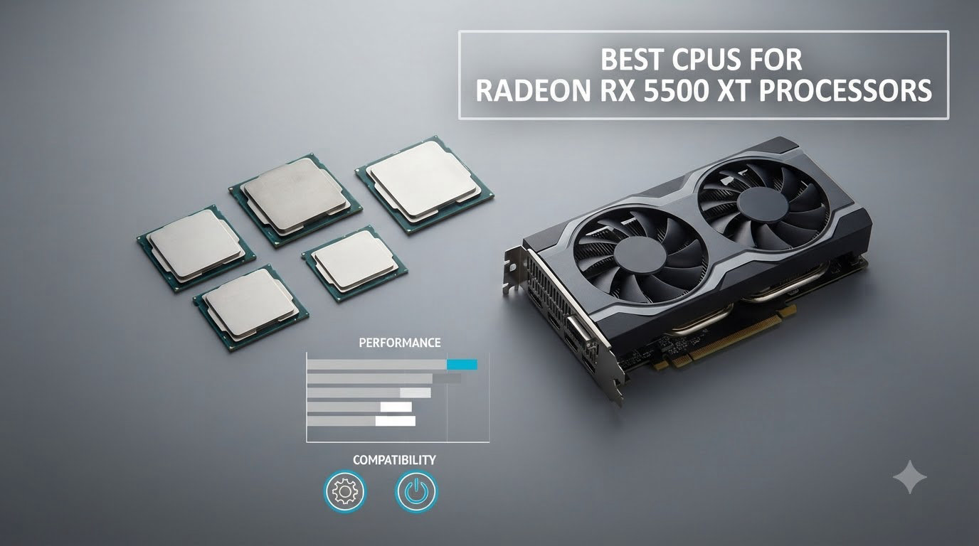 best cpus for radeon rx 5500 xt processors