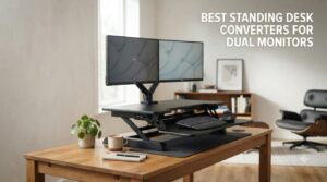 best standing desk converters for dual monitors