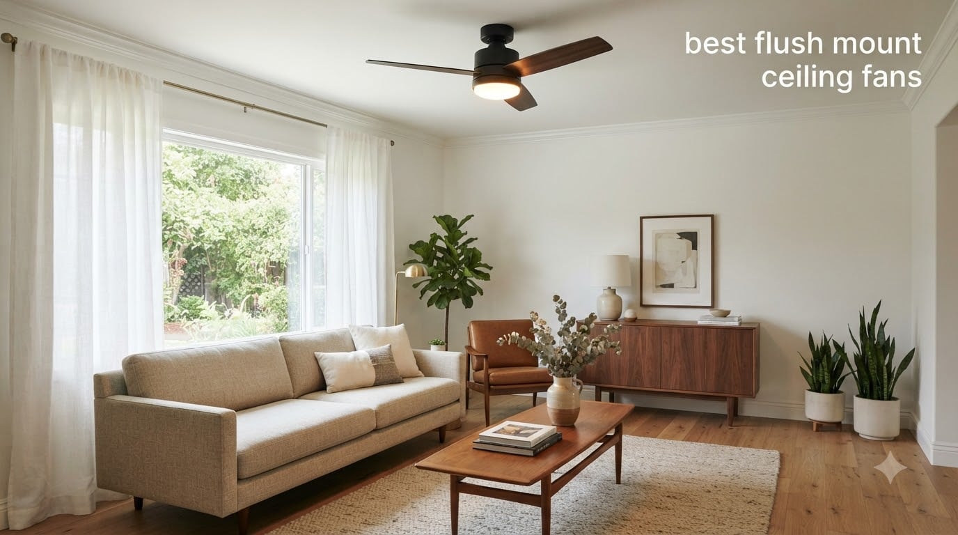 best flush mount ceiling fans