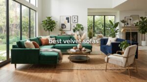 best velvet sofas