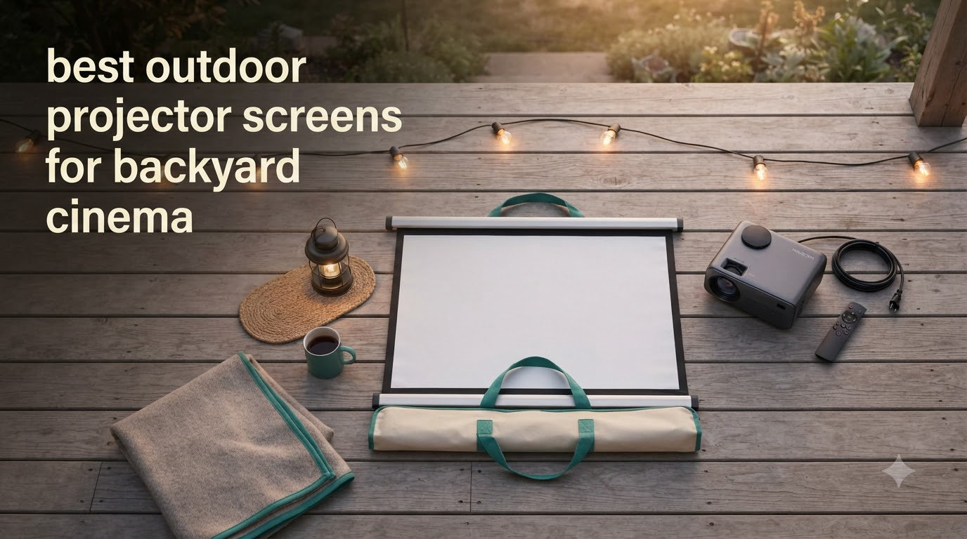 best outdoor projector screens for backyard cinema