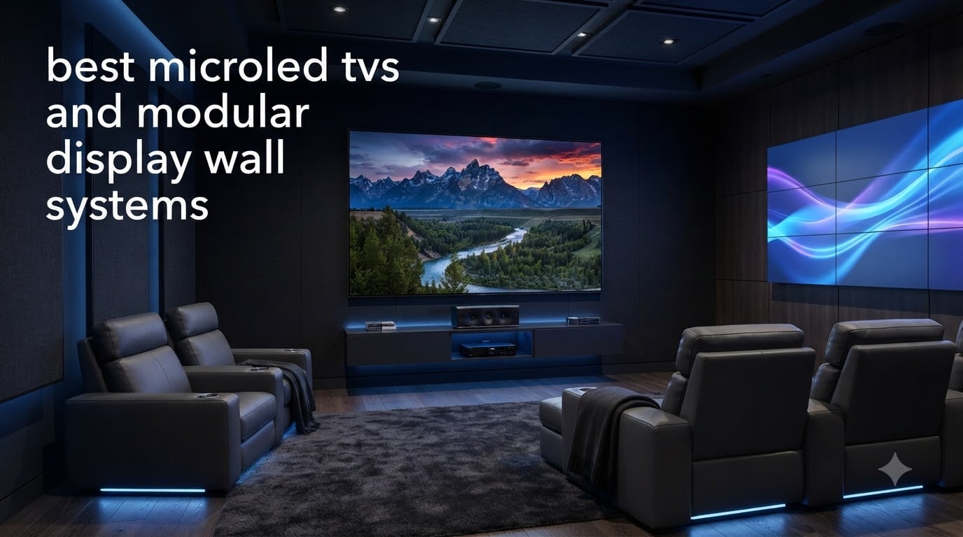 best microled tvs and modular display wall systems