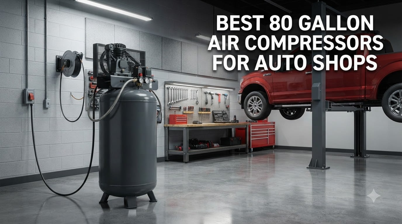 best 80 gallon air compressors for auto shops