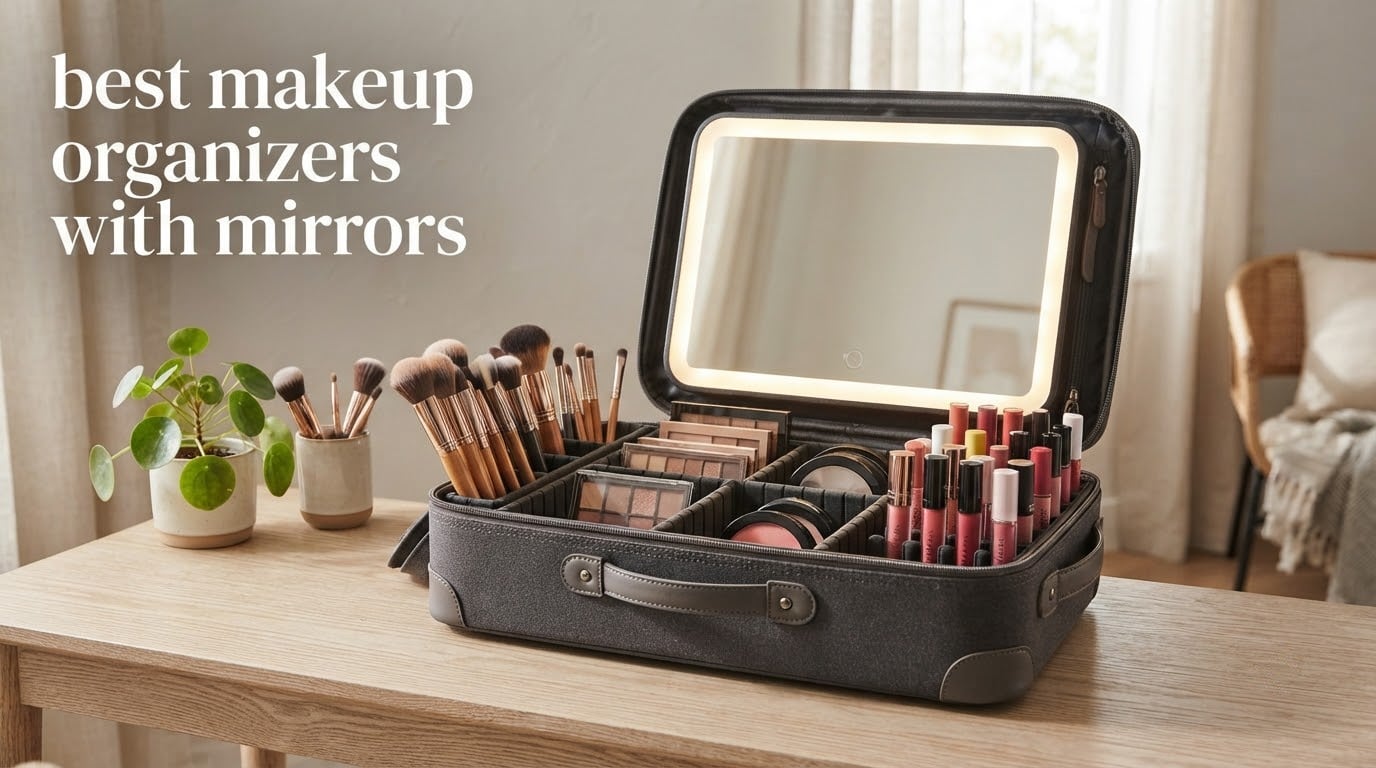 best makeup organizers with mirrors