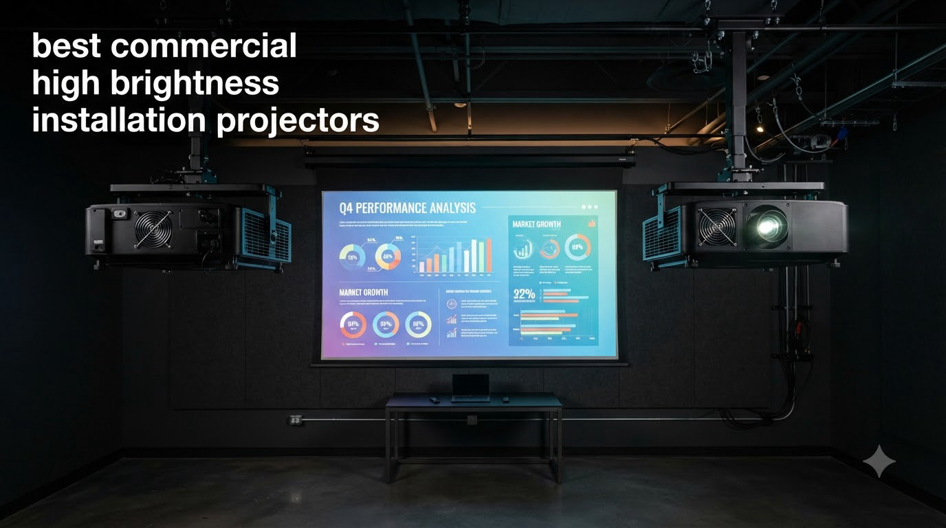 best commercial high brightness installation projectors