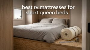 best rv mattresses for short queen beds
