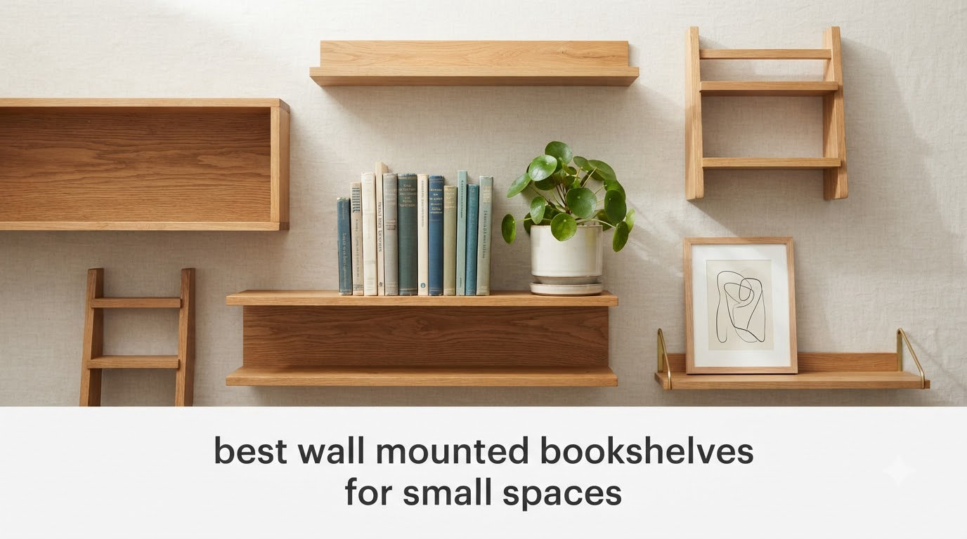 best wall mounted bookshelves for small spaces