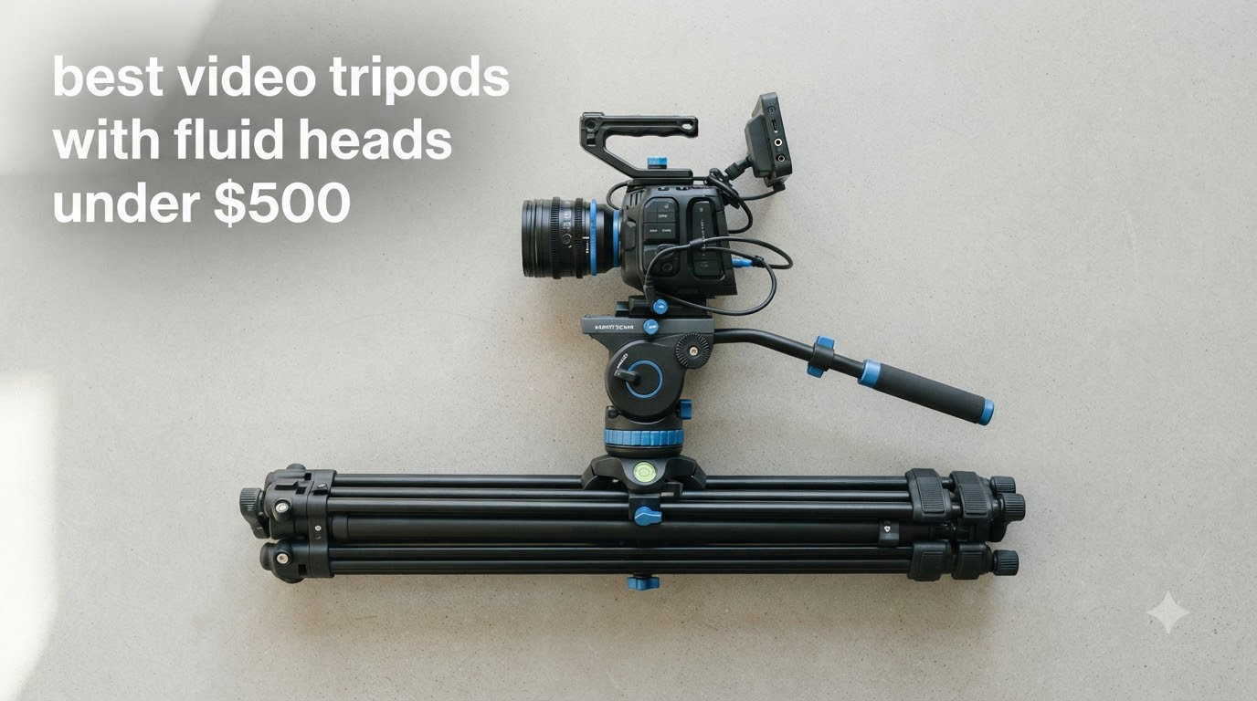 best video tripods with fluid heads under $500
