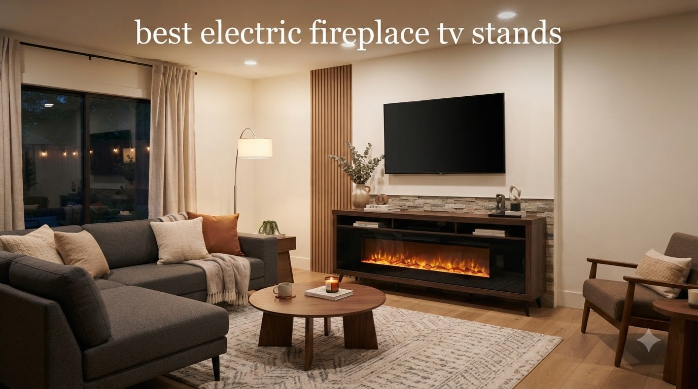 best electric fireplace tv stands