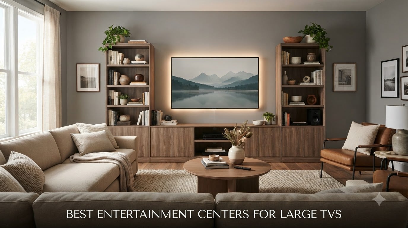 best entertainment centers for large tvs