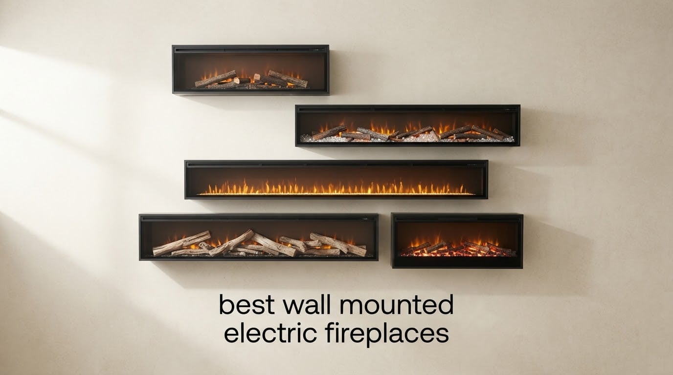 best wall mounted electric fireplaces