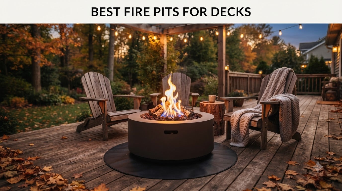 best fire pits for decks