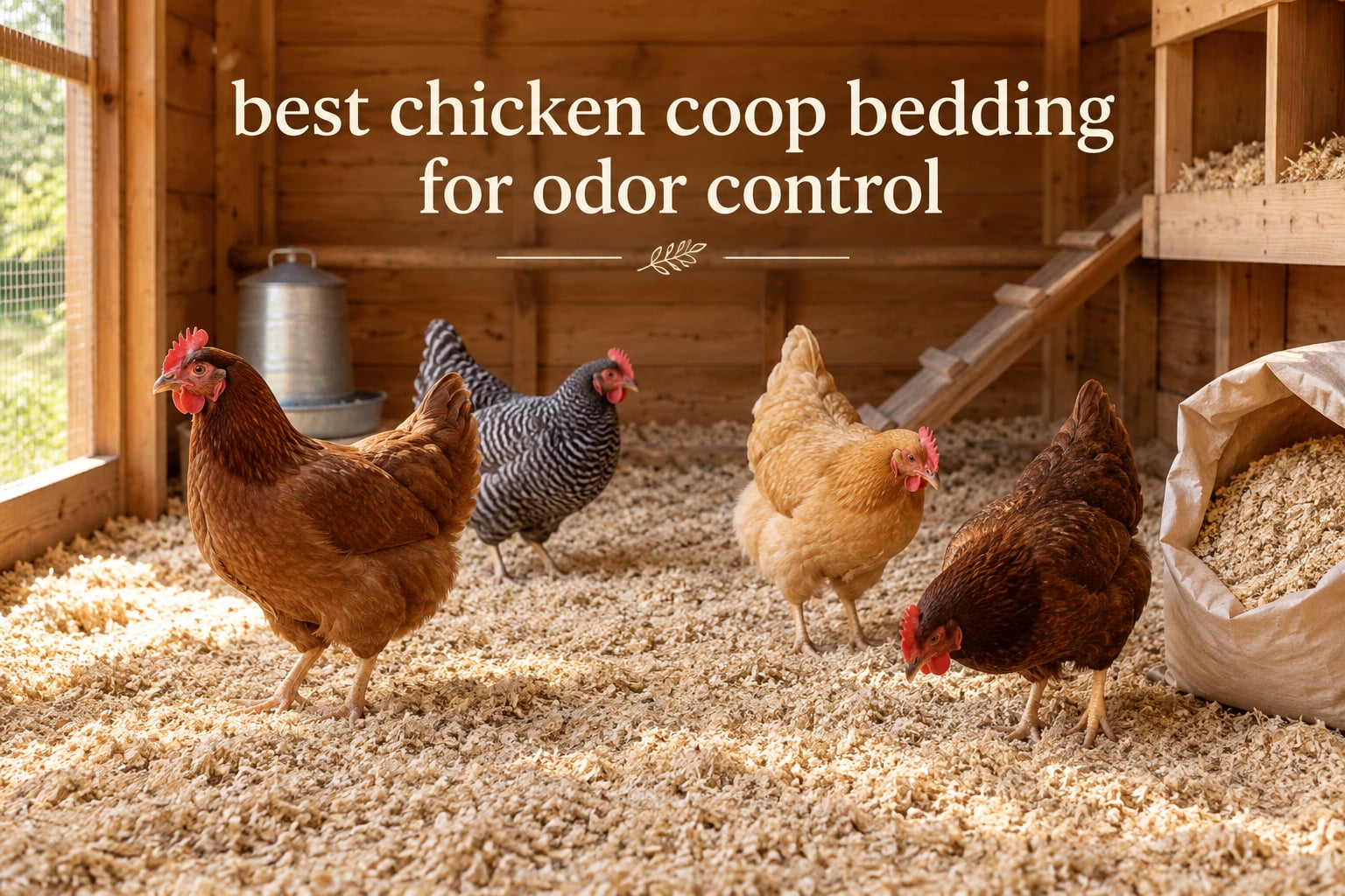 best chicken coop bedding for odor control