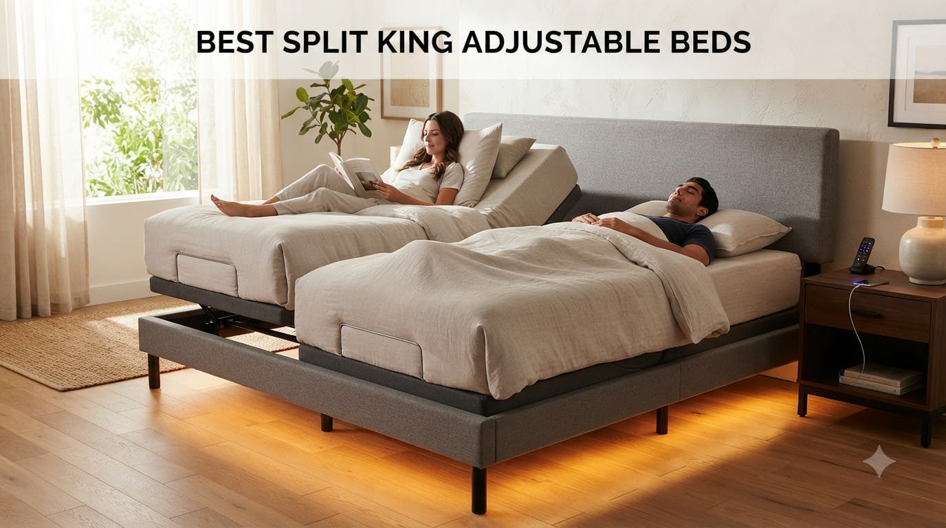 best split king adjustable beds