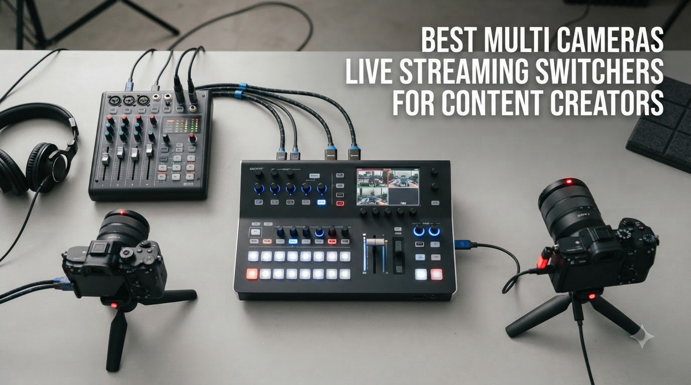 best multi cameras live streaming switchers for content creators