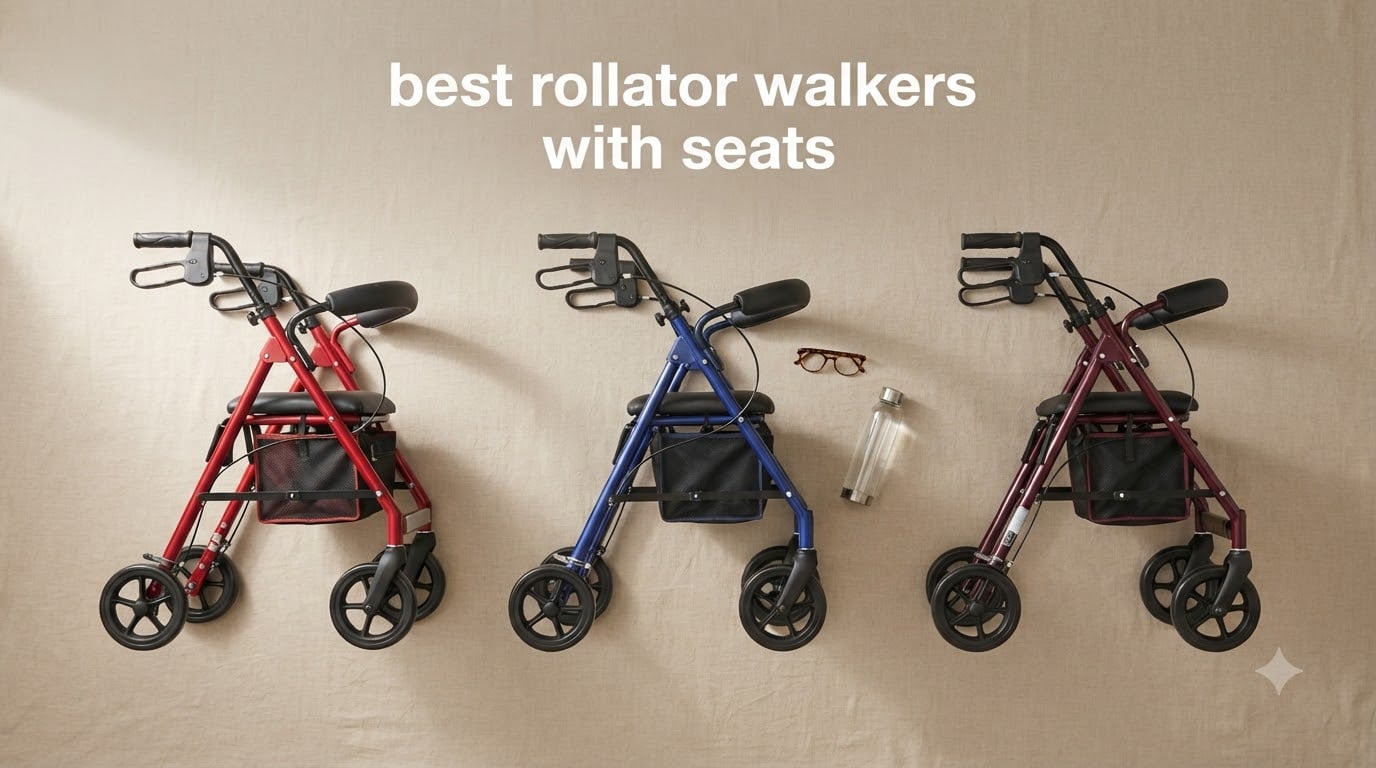 best rollator walkers with seats