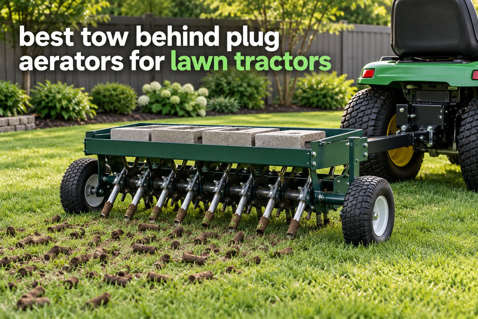 best tow behind plug aerators for lawn tractors