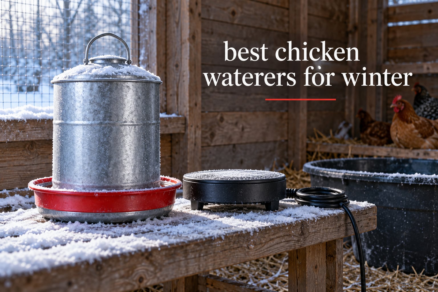 best chicken waterers for winter