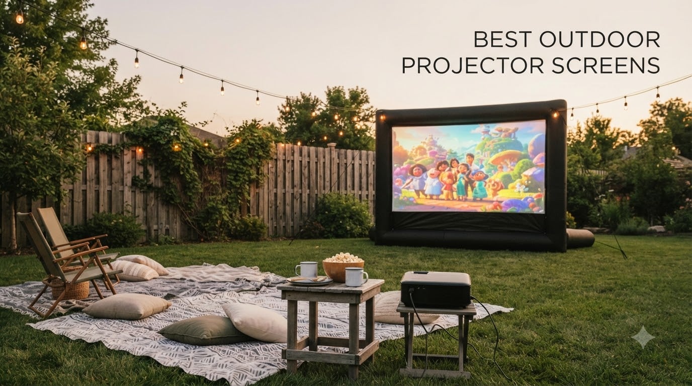 best outdoor projector screens