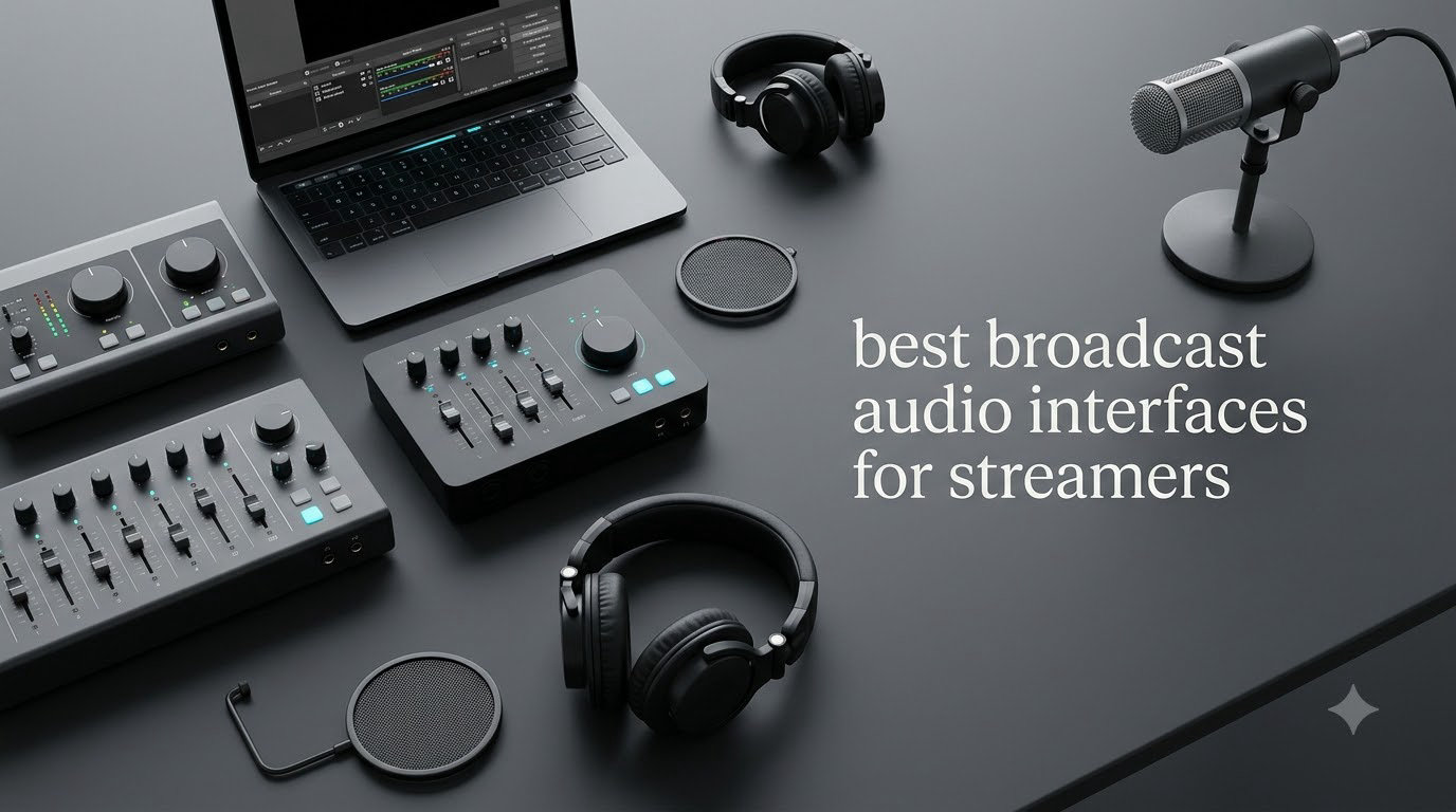 best broadcast audio interfaces for streamers