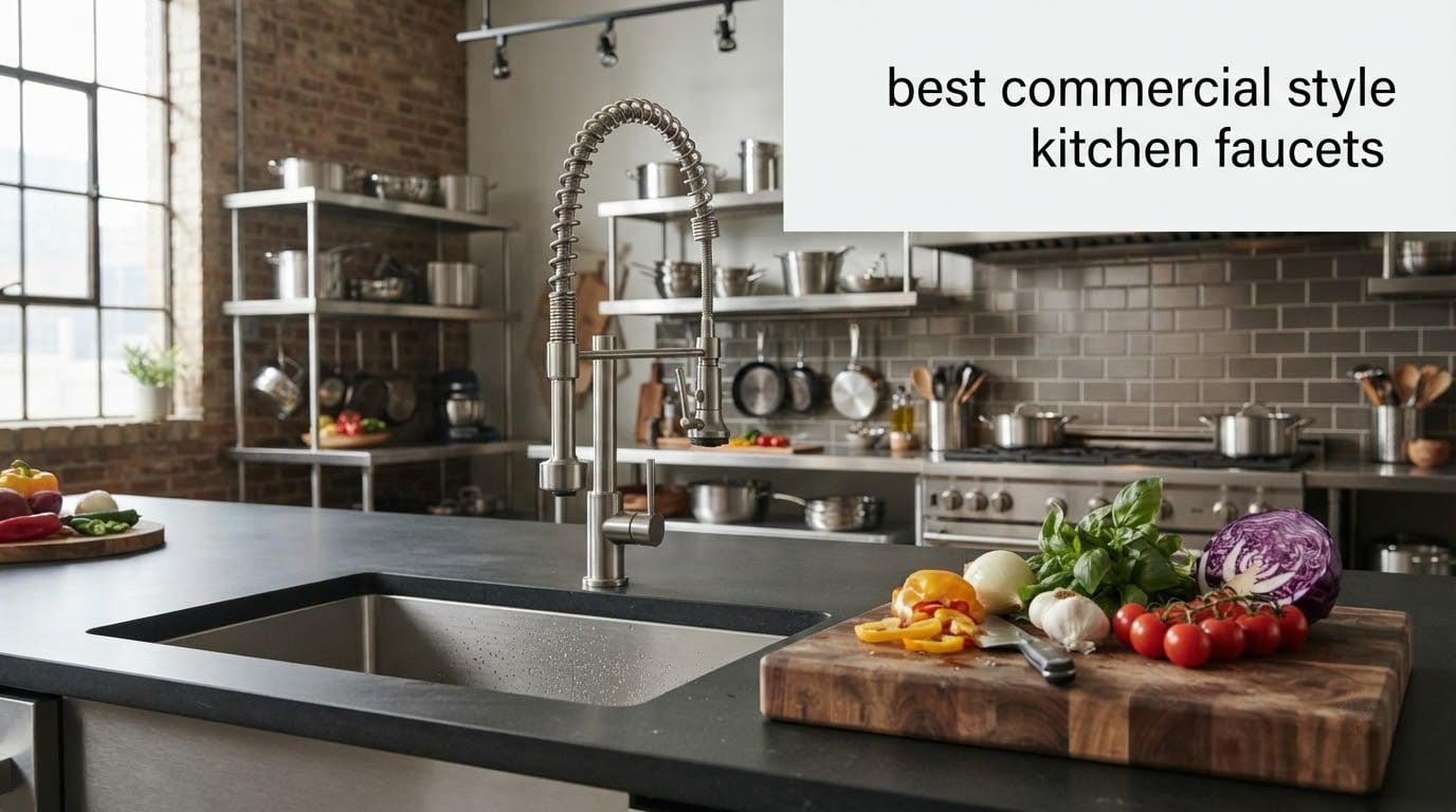 best commercial style kitchen faucets