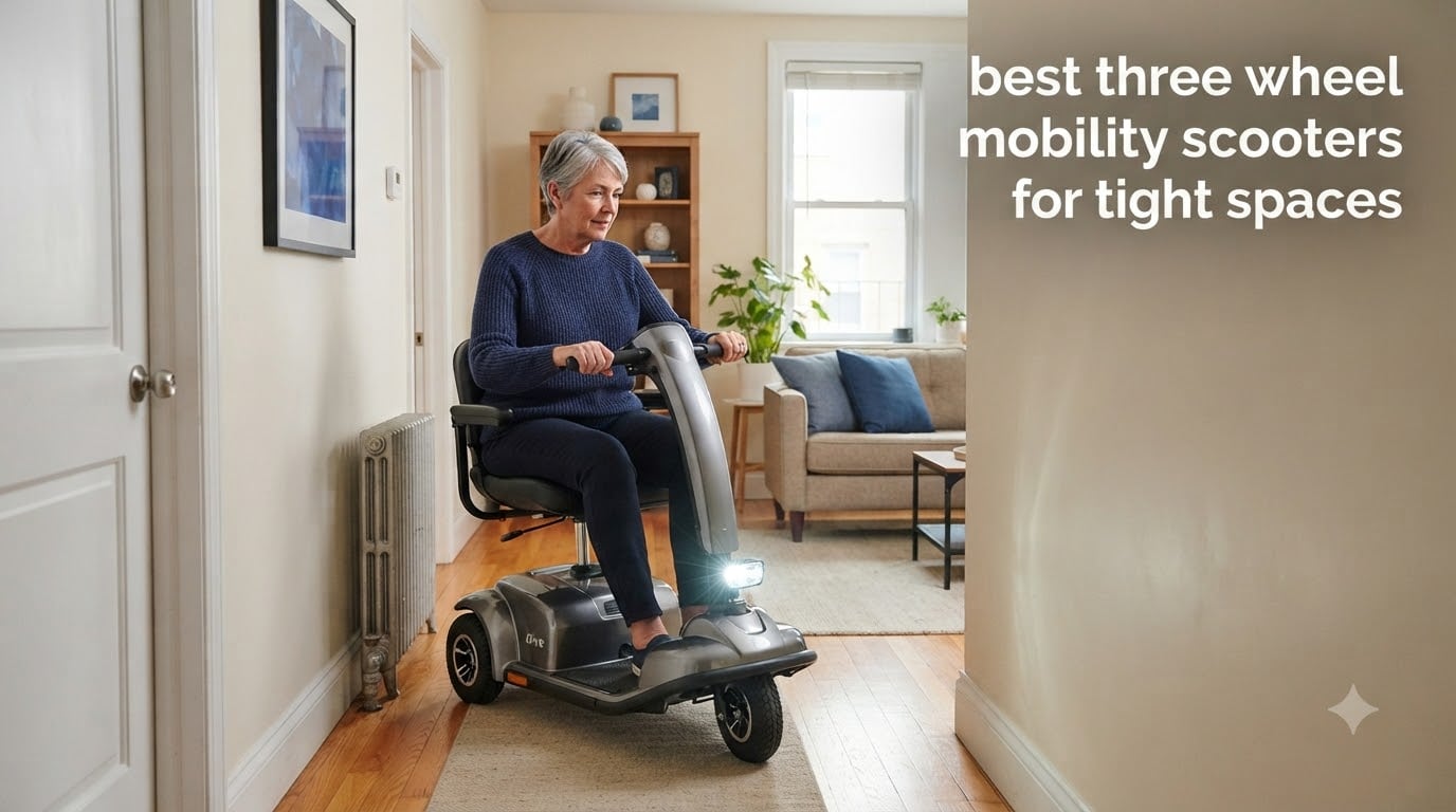 best three wheel mobility scooters for tight spaces