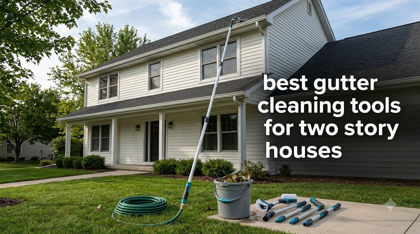 best gutter cleaning tools for two story houses