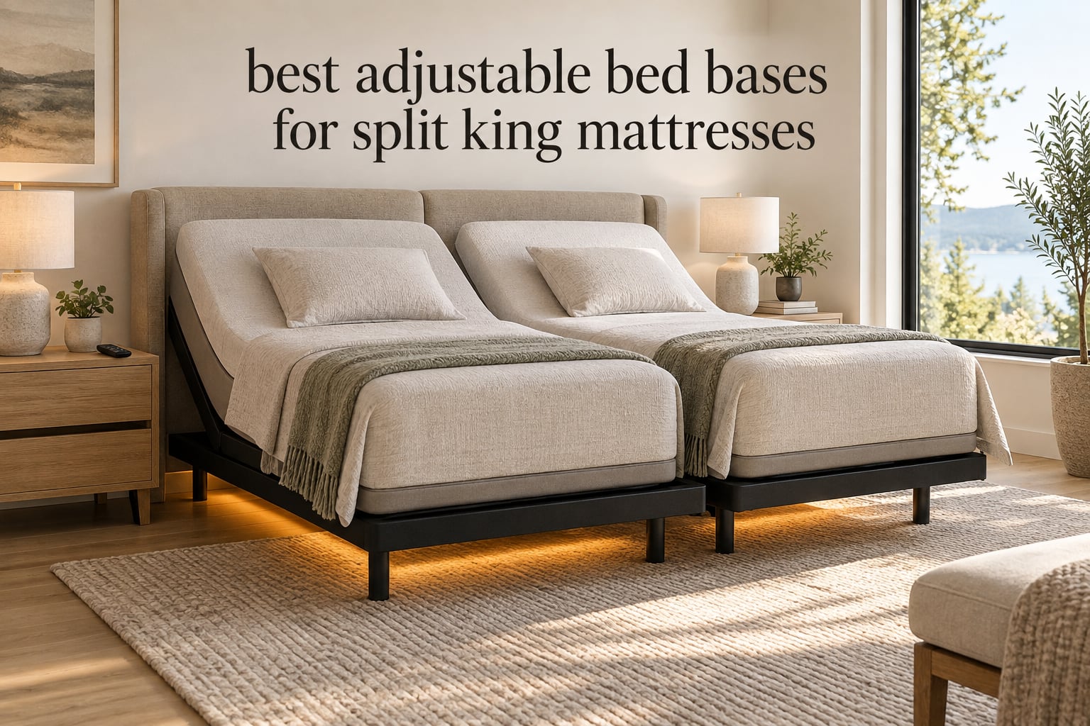 best adjustable bed bases for split king mattresses