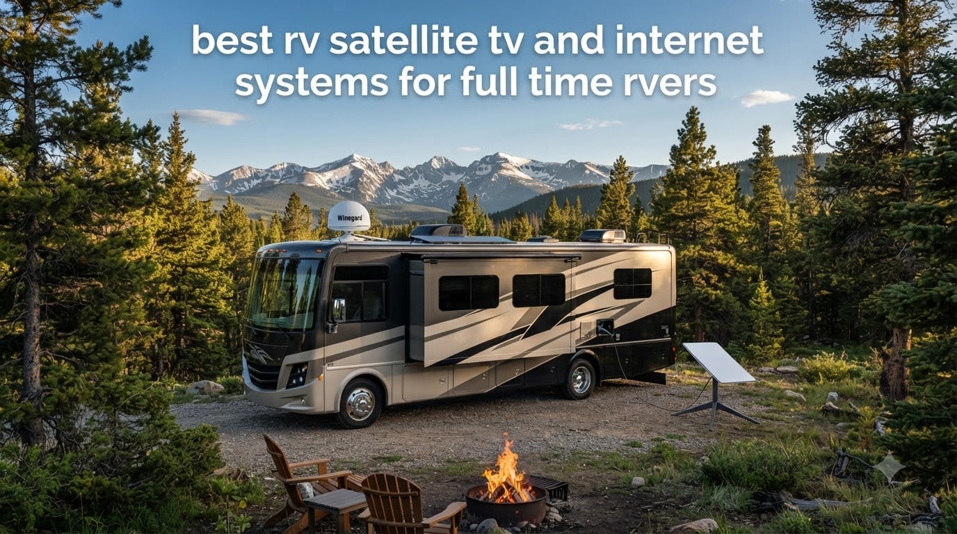 best rv satellite tv and internet systems for full time rvers
