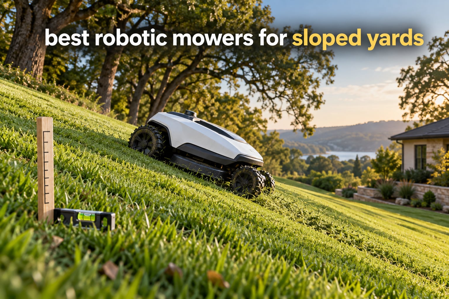 best robotic mowers for sloped yards